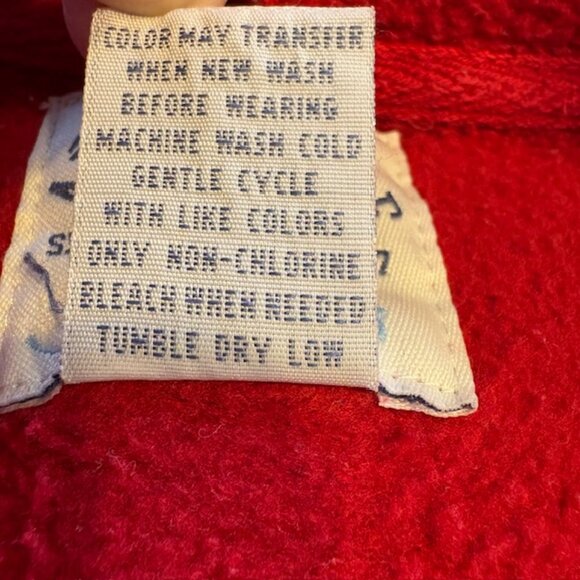 Aeroposatle Vintage Hoodie Sweatshirt Womens L Red Embroidered Logo AERO Phys Ed - Picture 6 of 6